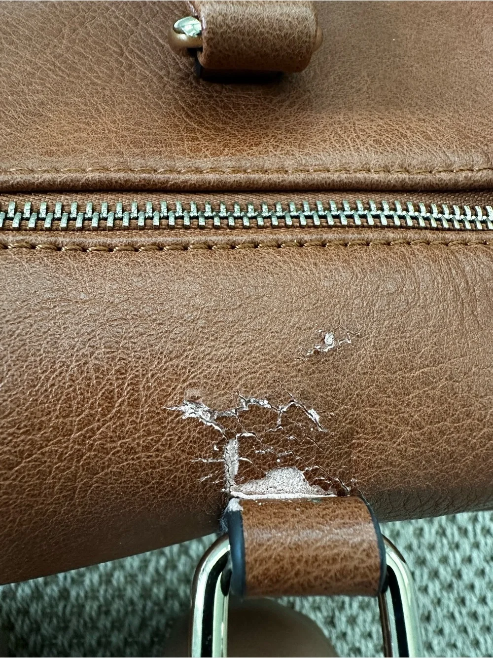 Sole Society Weekender Vegan leather Duffel Bag - Brown